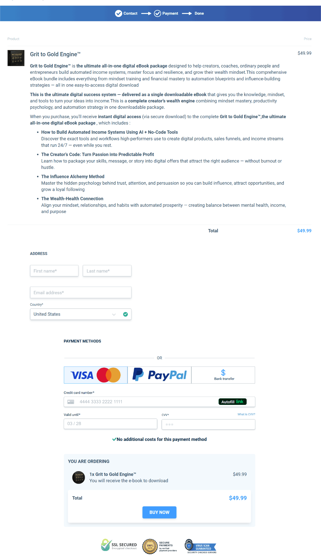 Grit-to-Gold-Engine-Checkout-page